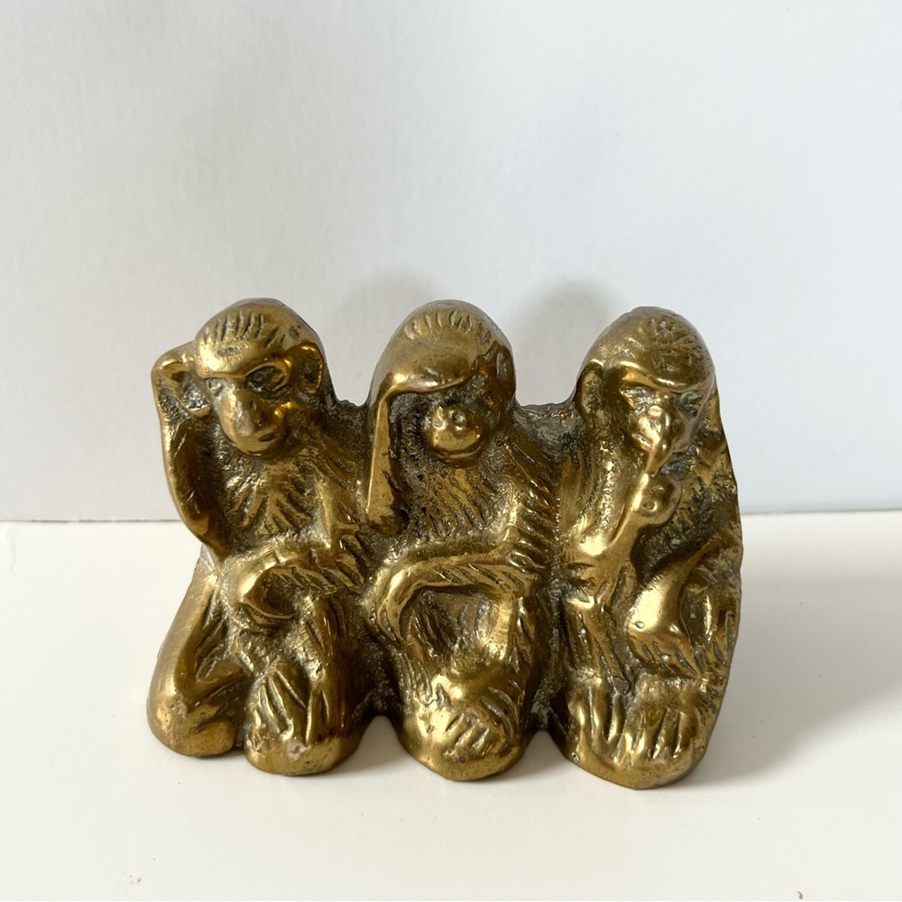 Vintage brass monkeys